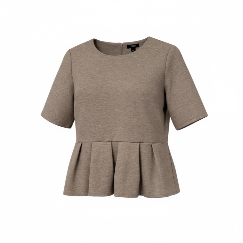 Simply Vera Vera Wang Gray Peplum Top